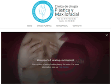 Tablet Screenshot of clinicaplasticaymaxilofacial.com